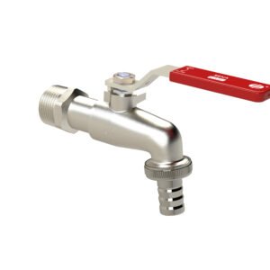 GRIFO CURVO SENA 1/2X3/4 PALANCA GRIS