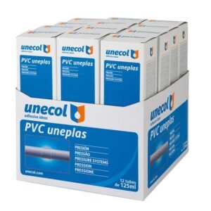 PVC UNEPLAS, Tubo aluminio 125ml estuche+dispensador