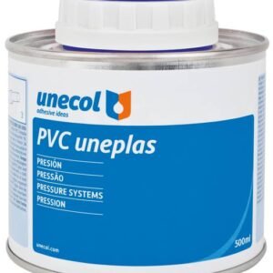 PVC UNEPLAS, Bote metálico 500 ml tapón plástico