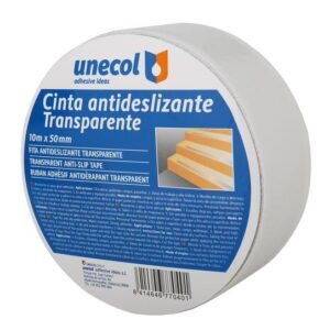CINTA ANTIDESLIZANTE TRANSPARENTE, Rollo 10m x 50mm