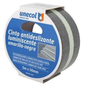 CINTA ANTIDESLIZ.AMAR-NEGRA, Rollo 5m x 50mm