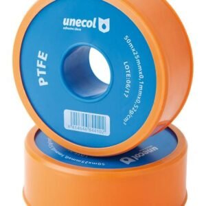 CINTA PTFE ANCHO, Rollo 50 m x 25 mm x 0,1 mm. 0,52 g/cm3