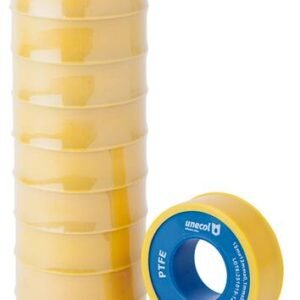 CINTA PTFE, Rollo 12 m x 12 mm x 0,1 mm. 0,35g/cm3