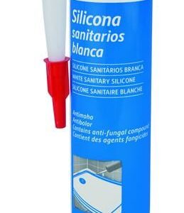 SILICONA SANITARIOS BLANCA, Cartucho 300 ml