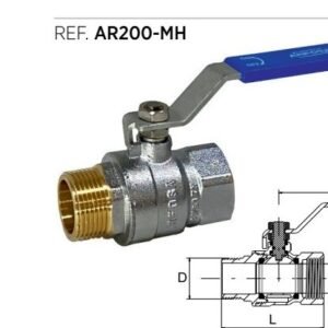 Válvula Esfera M-H 1 1/2"