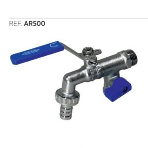 Válvula Doble Salida 1/2"x3/4"x3/8"