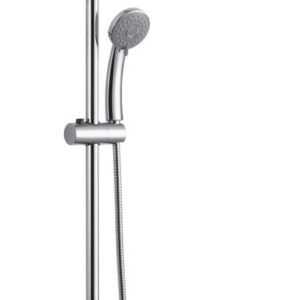 Monomando ducha columna 2V. Barcelona telesc. Roc. Red. 250mm INOX cromado BCN08647C Griferias Borras