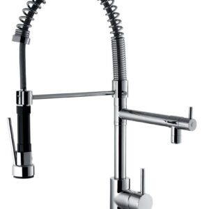 Monomando Fregadero Cocina muelle 2 salidas cromado K0435C Griferias Borras