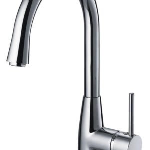 Monomando Fregadero Cocina caño alto giratorio cromado MIL0345C Griferias Borras