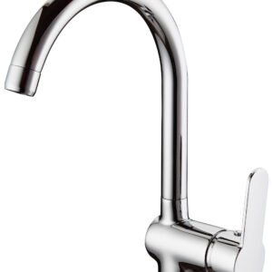 Monomando Fregadero Cocina caño alto giratorio cromado ORD0235C Griferias Borras