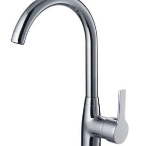 Monomando Fregadero Cocina caño alto giratorio cromado ROM0565C Griferias Borras