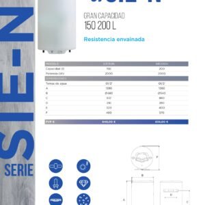 TERMO 150 L. SIE - Triposicional - Bipotencia