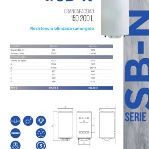 TERMO 150 L. SB - Triposicional