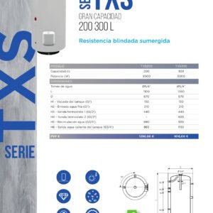 TERMO 200 L. TXS - Vertical suelo