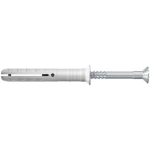 Taco-clavo fischer N 6 x 40 S K NV con cabeza avellanada galvanizada