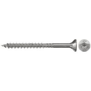 Tornillo de aglomerado fischer PowerFast-ST 4,5x60 A2P con cabeza avellanada, rosca parcial y engarce TX (8 uds.)