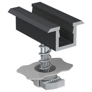 Abrazadera central preensamblada fischer PM C 28 - 34 AL negra, aluminio