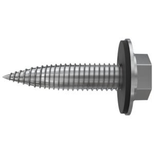 Tornillo autoperforante fischer 6,0 x 25 mm A2 con EPDM de acero inoxidable A2