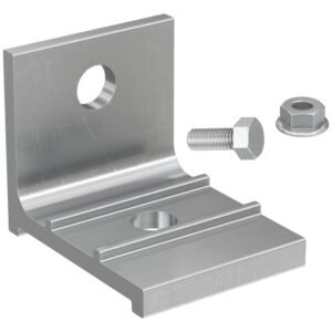 Soporte de ángulo horizontal fischer LAB AL de aluminio.