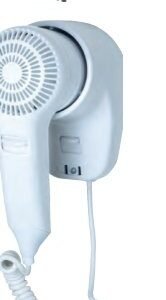 Secador de cabello mural 1200 W ABS blanco