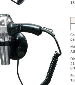 Anilla soporte para secador de cabello