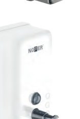 Dosificador de jabón líquido vertical 1200 ml acero inoxidable blanco