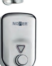 Dosificador de jabón líquido vertical 820 ml acero inoxidable satinado