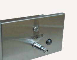 Dosificador de jabón líquido encastrar horizontal 1200 ml acero inoxidable AISI 304 satinado