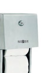 Portarrollos doble adosado acero inoxidable AISI 304 satinado