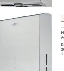 Dispensador de papel toalla con cerradura acero inoxidable AISI 304 brillo