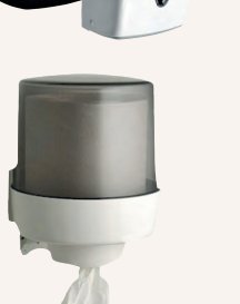 Dispensador papel mecha ABS blanco