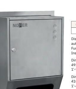 Dispensador papel toalla acero inoxidable AISI 304 satinado