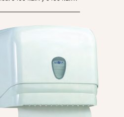 Dispensador de papel toalla salida y corte manual ABS negro