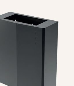 Papelera mural con tapa bronce