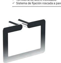 Toallero acero inoxidable AISI 304 brillo