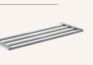 Serie CORINTO SATINADO - Percha acero inoxidable AISI 304