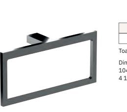 Serie CORINTO BRILLO - Toallero acero inoxidable AISI 304