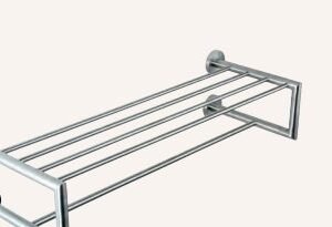 Serie NIZA SATINADO - Repisa de utilidad vidrio y acero inoxidable AISI 304