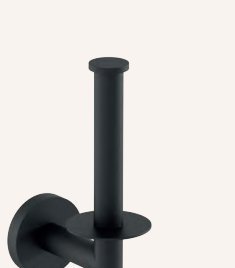 Serie NIZA NEGRO - Portarrollos de papel higiénico acero inoxidable AISI 304