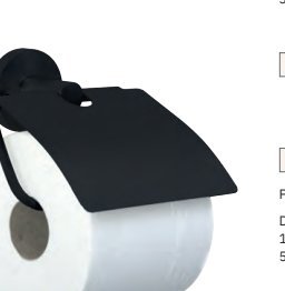 Serie NIZA NEGRO - Jabonera acero inoxidable AISI 304