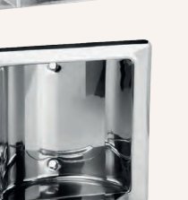 Serie CLASSIC - Toallero con jabonera acero inoxidable acabado brillo