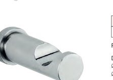 Serie CLASSIC - Percha de acero inoxidable acabado brillo