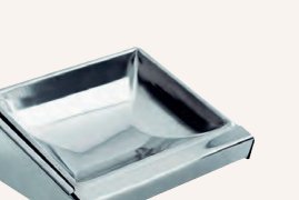 Cenicero mural acero inoxidable acabado brillo