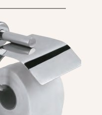 Serie SIENA - Portarrollos latón cromado