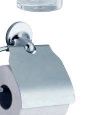 Serie HOTEL - Vaso vidrio con soporte zamac acabado brillo