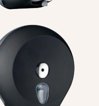 Dosificador de jabón espuma mural SERIE BLACK negro