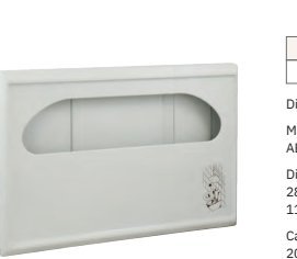Dispensador de aros higiénicos ABS blanco