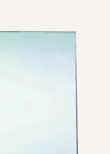 Espejo con marco 600 x 450 mm blanco acero inoxidable AISI 304