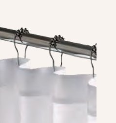 Anilla para cortina de ducha pack 12 unidades acero inoxidable