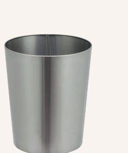 Papelera acero pintado 12 l blanco